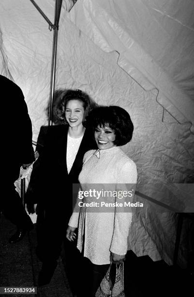 Kitt McDonald and her mother, Eartha Kitt, attend the Council of Fashion Designers of America awards ceremony at Lincoln Center in New York City on...