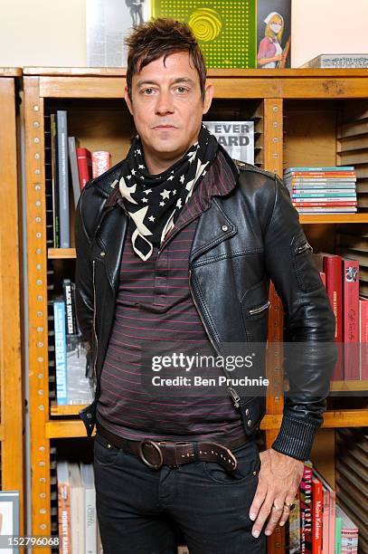 Jamie Hince of The Kills attends the 'Dream and Drive' book signing on September 26, 2012 in London, England.