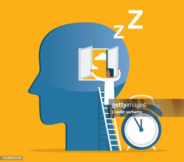 ilustrações de stock, clip art, desenhos animados e ícones de insomnia health - male doctor - dormir