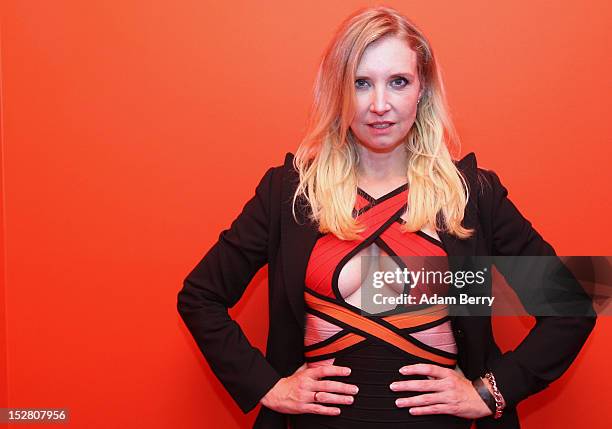Fashion designer Henriette Elisabeth Joop, known as Jette Joop, poses on September 26, 2012 at the official opening party of the Google offices in...