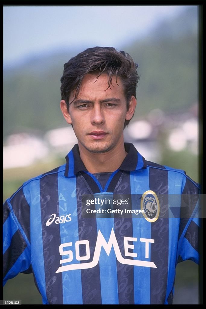 A portrait of Filippo Inzaghi of Atalanta