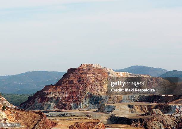 rio tinto quarry - iñaki respaldiza stock pictures, royalty-free photos & images