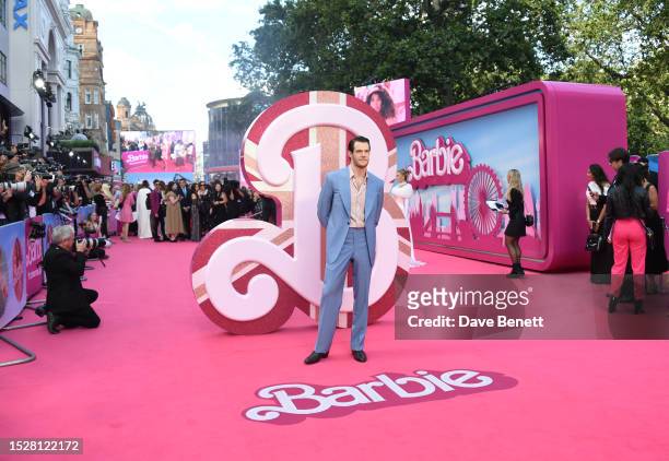 Connor Swindells attends the European Premiere of "Barbie" at Cineworld Leicester Square on July 12, 2023 in London, England.