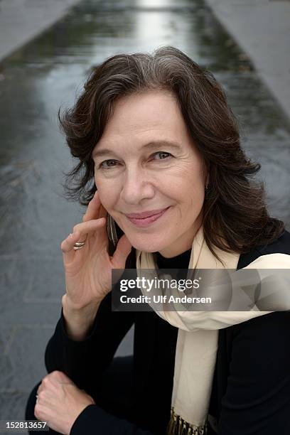 Louise Erdrich, American writer poses during portrait session held on September 23, 2012 in Paris, France.