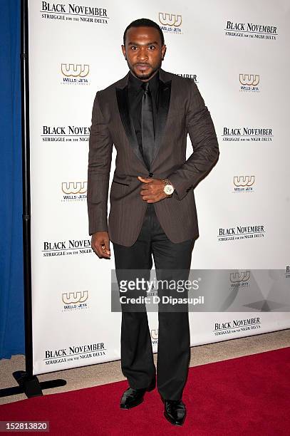 Actor Enyinna Nwigwe attends the "Black November" premiere at the United Nations on September 26, 2012 in New York City.