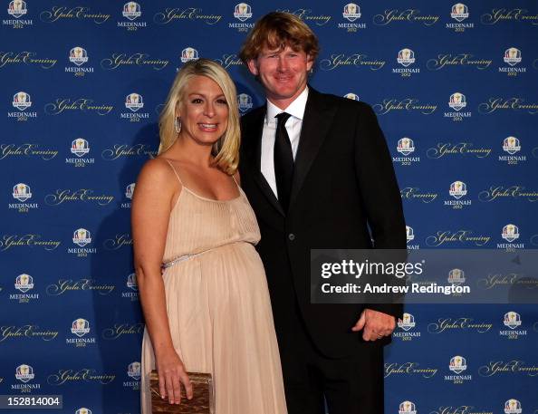 Brandt Snedeker of the USA and his wife Mandy Snedeker attend the