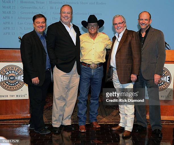 Lon Helton, Country Countdown USA, Mike Dungan President, Universal Nashville, George Strait, Erv Woolsey, George Strait's Mananger and Louie...