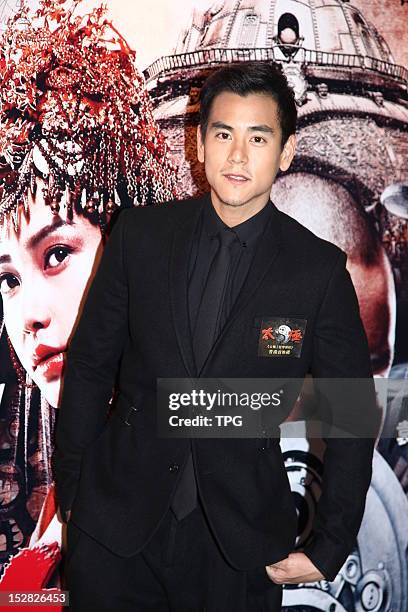 Eddie Peng attends press conference of Taichi 0 on September 26, 2012 in Hong Kong, China.