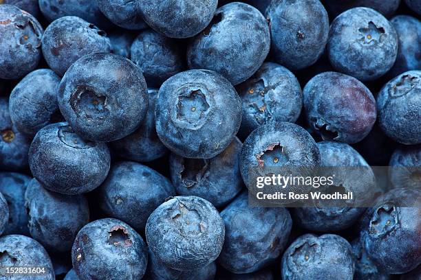 close up of bunch of blueberries - bluebearry stock pictures, royalty-free photos & images