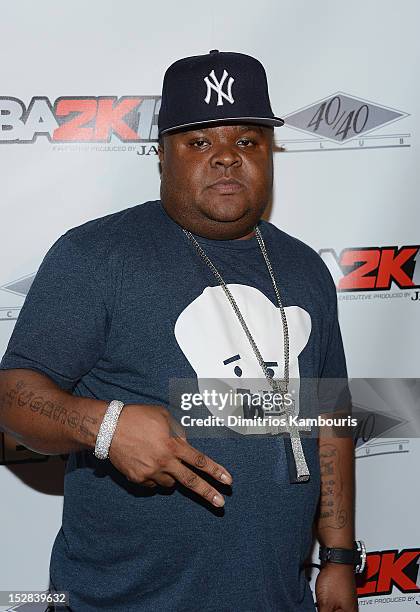 Fred The Godson attends "NBA 2K13" Premiere Launch Party at 40 / 40 Club on September 26, 2012 in New York City.