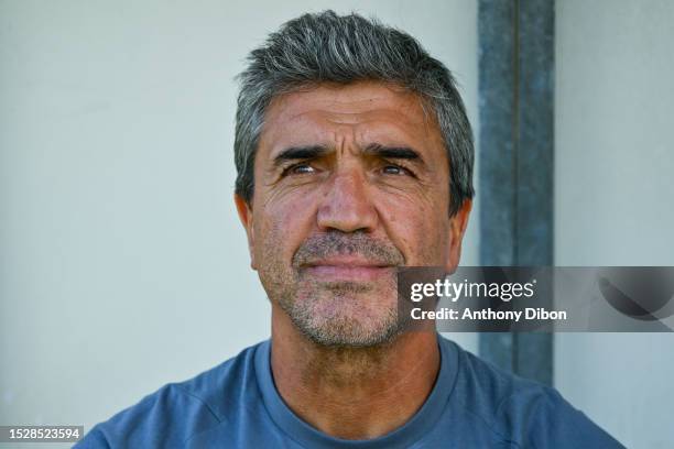 David GUION head coach of Bordeaux during the friendly match between Girondins de Bordeaux and Pau FC on July 12, 2023 in La Teste-de-Buch, France.