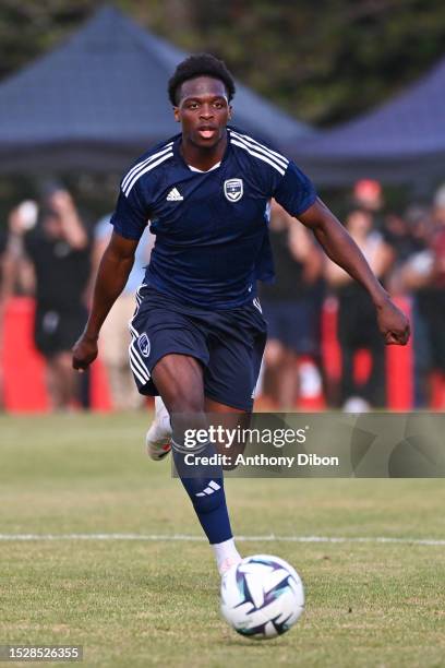 Dilane BAKWA of Bordeaux during the friendly match between Girondins de Bordeaux and Pau FC on July 12, 2023 in La Teste-de-Buch, France.