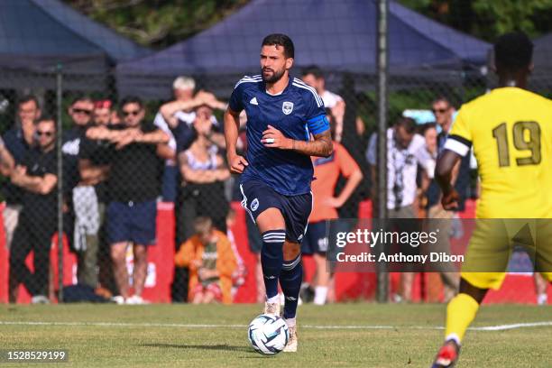 Yoann BARBET of Bordeaux during the friendly match between Girondins de Bordeaux and Pau FC on July 12, 2023 in La Teste-de-Buch, France.