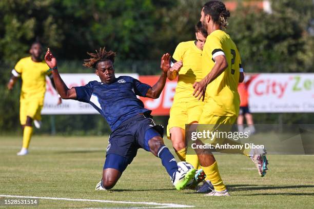 Jacques EKOMIE of Bordeaux during the friendly match between Girondins de Bordeaux and Pau FC on July 12, 2023 in La Teste-de-Buch, France.