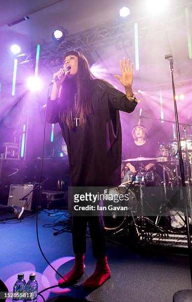 Brown performs at Senate House as part of the annual Arthur's Day celebrations on September 27, 2012 in London, England. Arthur's Day sees fans come...