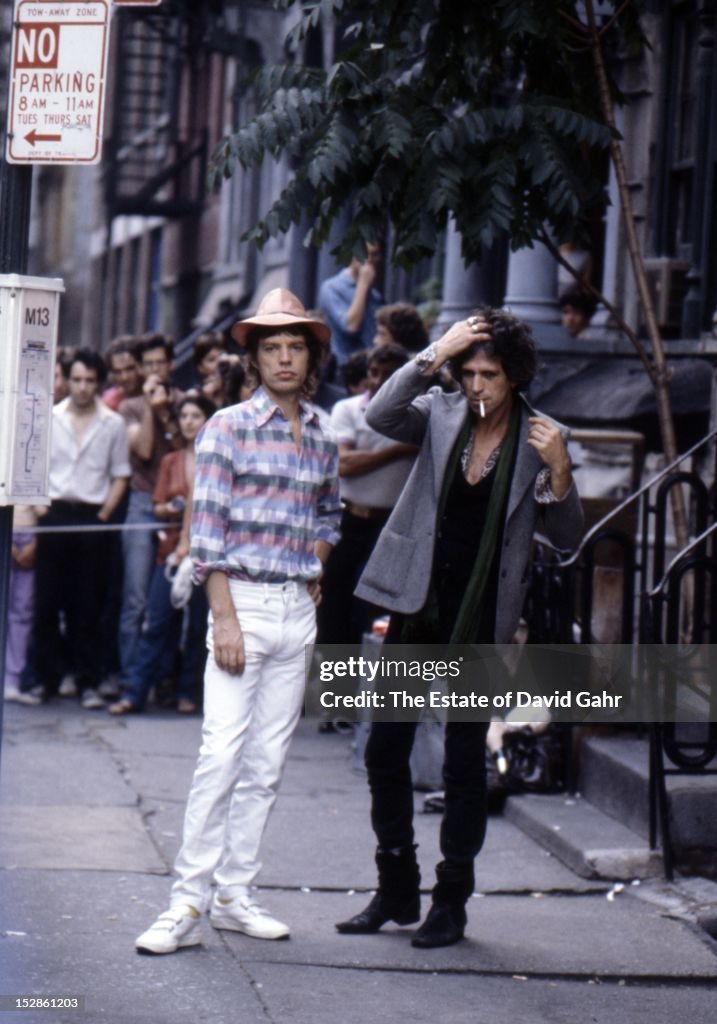 Mick Jagger And Keith Richards Waiting On A Friend