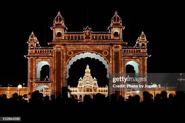 mysore palace - dussehra bildbanksfoton och bilder