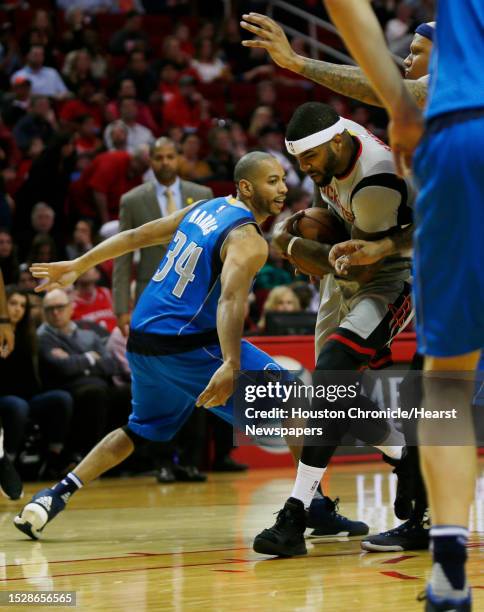 Josh Smith Rockets Tenure Houston Rockets center Josh Smith battles for control of the ball as ...