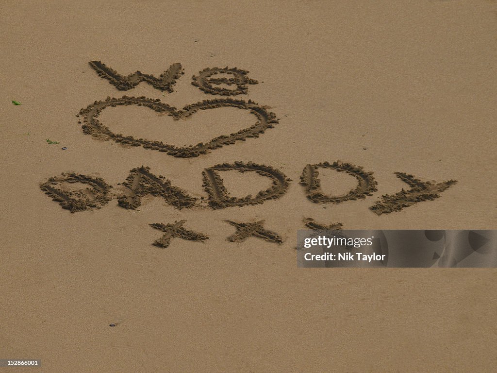 Written in sand