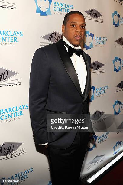 Jay- Z attends the grand opening of the 40/40 Club at Barclays Center on September 27, 2012 in the Brooklyn borough of New York City.