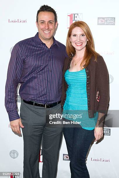 Filmmakers Tony Glazer and Summer Crockett-Moore attend the 2012 First Time Fest Kick-Off Party at THE PLAYERS on September 27, 2012 in New York City.