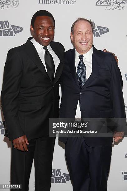 Brooklyn Nets head coach Avery Johnson and Bruce Ratner attend BAM 30th Next Wave Gala at Skylight One Hanson on September 27, 2012 in New York City.