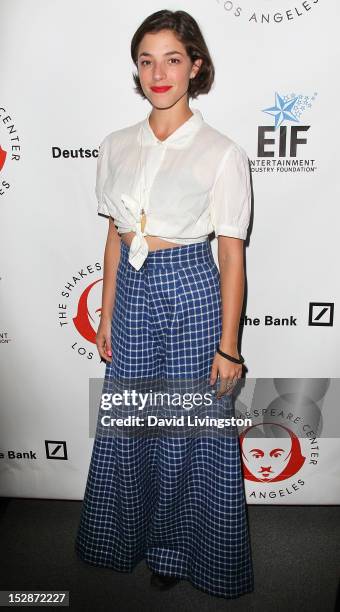 Actress Olivia Thirlby attends the Shakespeare Center of Los Angeles' 22nd Annual "Simply Shakespeare" at the Freud Playhouse, UCLA on September 27,...