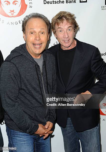 Actors Billy Crystal and Martin Short attend the Shakespeare Center of Los Angeles' 22nd annual "Simply Shakespeare" reading of "A Midsummer Night's...