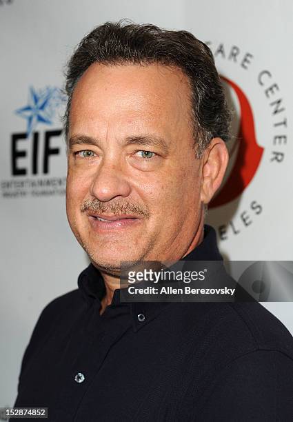 Actor Tom Hanks attends the Shakespeare Center of Los Angeles' 22nd annual "Simply Shakespeare" reading of "A Midsummer Night's Dream" at Freud...