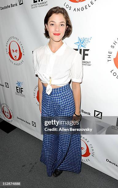 Actress Olivia Thirlby attends the Shakespeare Center of Los Angeles' 22nd annual "Simply Shakespeare" reading of "A Midsummer Night's Dream" at...