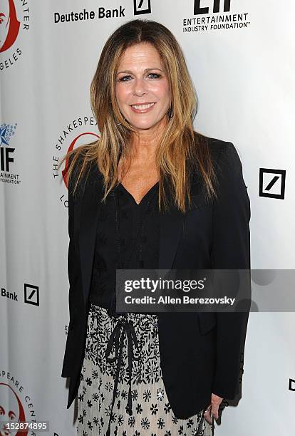 Actress Rita Wilson attends the Shakespeare Center of Los Angeles' 22nd annual "Simply Shakespeare" reading of "A Midsummer Night's Dream" at Freud...