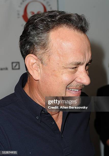 Actor Tom Hanks attends the Shakespeare Center of Los Angeles' 22nd annual "Simply Shakespeare" reading of "A Midsummer Night's Dream" at Freud...