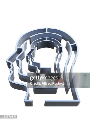 Maze Profile Head Profile With Maze High-Res Vector Graphic - Getty Images