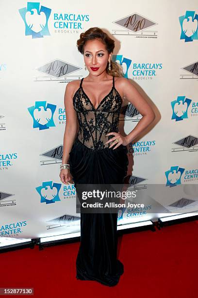 Adrienne Bailon attends the grand opening of the 40/40 Club at Barclays Center on September 27, 2012 in the Brooklyn borough of New York City.