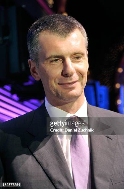 Mikhall Prokhorov attends the BAM 30th Next Wave Gala at the Brooklyn Academy of Musicon September 27, 2012 in the Brooklyn borough of New York City.