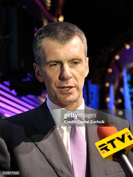 Mikhall Prokhorov attends the BAM 30th Next Wave Gala at the Brooklyn Academy of Musicon September 27, 2012 in the Brooklyn borough of New York City.
