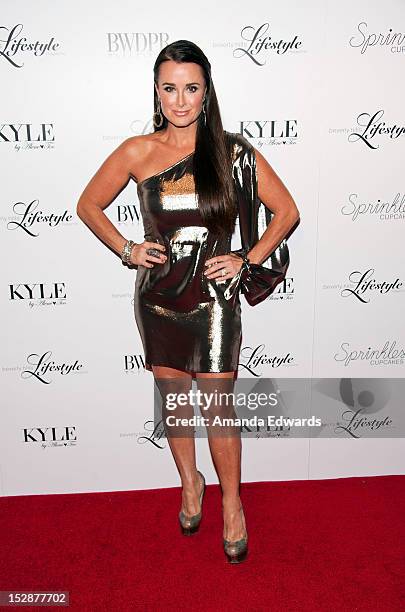 Television personality Kyle Richards arrives at the Beverly Hills Lifestyle Magazine Fall 2012 Launch Party at Kyle by Alene Too on September 27,...