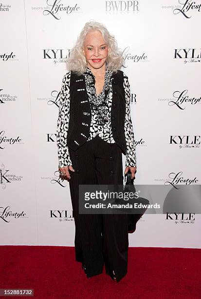 Lois Aldrin arrives at the Beverly Hills Lifestyle Magazine Fall 2012 Launch Party at Kyle by Alene Too on September 27, 2012 in Beverly Hills,...
