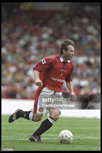 Brian McClair of Manchester United in action during the Umbro Cup pre-season tournament between Ajax, Chelsea, Manchester United and Nottingham...