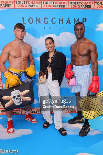 Gurlaine Kaur Garcha attends the Longchamp x Toiletpaper Pop Revolution launch party on July 12, 2023 in London, England.