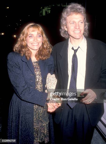 Actress Karen Allen and Actor Kale Browne attend the Michael Dukakis Presidential Campaign Benefit on October 21, 1988 at Roseland in New York City,...