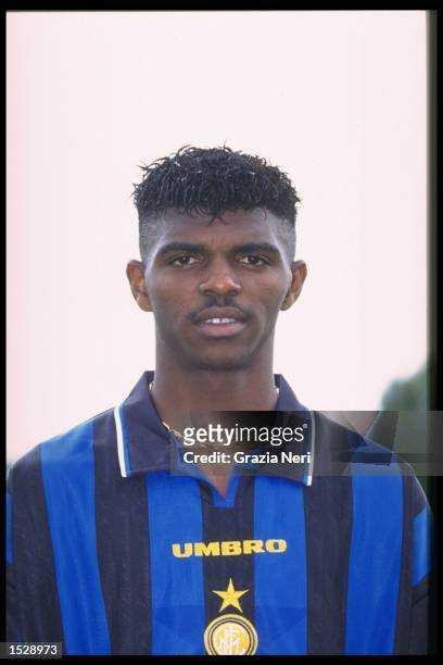 Portrait of Nwankwo Kanu of Inter Milan taken during the club photocall. Mandatory Credit: Allsport