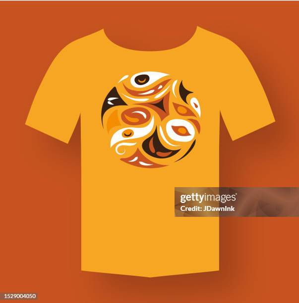 national day for truth and reconciliation banner design poster with pattern and feathers - national day for truth and reconciliation stock illustrations