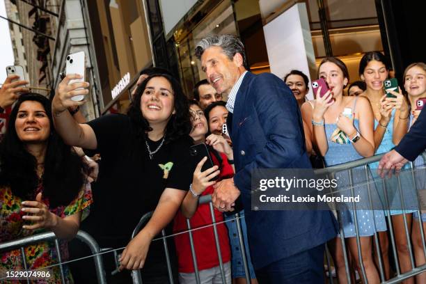 Patrick Dempsey at the TAG Heuer 5th Avenue Flagship Grand Opening Celebration on July 12, 2023 in New York, New York.