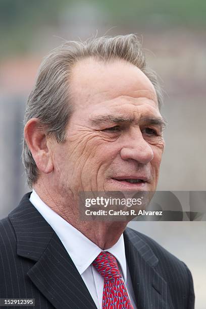 Actor Tommy Lee Jones attends the "Hope Springs" photocall at the Kursaal Palace during the 60th San Sebastian International Film Festival on...