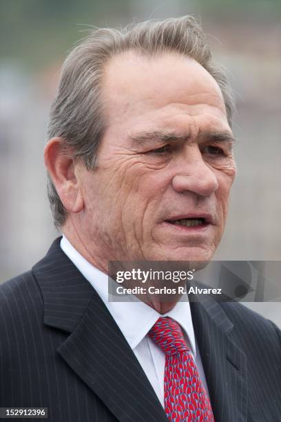 Actor Tommy Lee Jones attends the "Hope Springs" photocall at the Kursaal Palace during the 60th San Sebastian International Film Festival on...