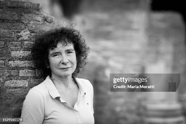 Jeanette Winterson attends the "LETTERATURE" - Rome International Festival at Colosseum Archaeological Park on July 09, 2023 in Rome, Italy.