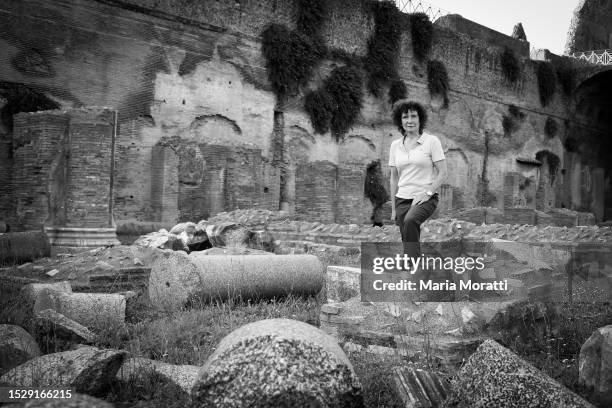 Jeanette Winterson attends the "LETTERATURE" - Rome International Festival at Colosseum Archaeological Park on July 09, 2023 in Rome, Italy.
