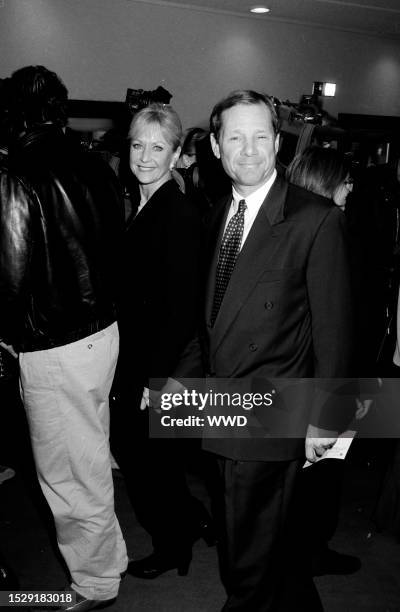 Judy Ovitz and Michael Ovitz attend an event at the Bruin Theater in the Westwood neighborhood of Los Angeles, California, on November 28, 1994.