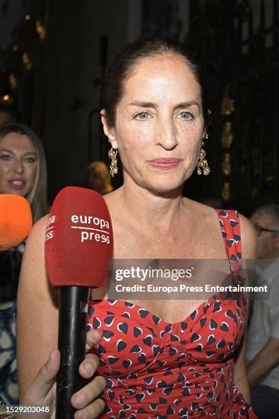 Carolina Adriana Herrera at the pre-wedding of Tamara Falco and Iñigo Onieva at the Ritz Hotel on July 7, 2023 in Madrid, Spain.